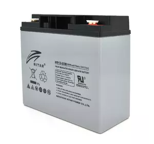 Акумуляторна батарея AGM RITAR RT12170H, Gray Case, 12V 17.0Ah ( 181 х 77 х 167 ) Q4