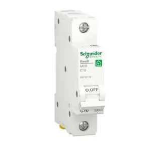 Автоматичний вимикач Schneider RESI9 10А, 1P, крива С, 6кА