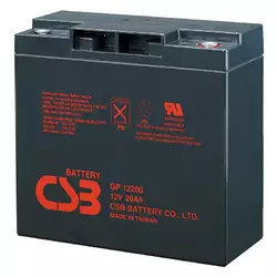 Акумуляторна батарея CSB GP12200, 12V 20Ah (181х77х167 мм), Q4