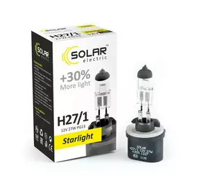 Галогеновая лампа Solar H27/1 12V 27W PG13 Starlight +30% (1227)