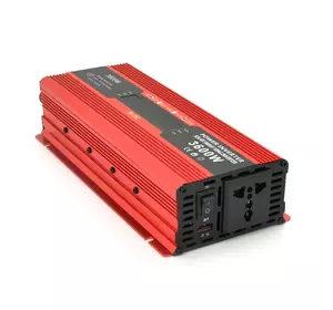 Інвертор напруги Voltronic, 3600W(1800W), 12/220V, з апроксимованою синусоїдою, 1 універсальна розетка, 1 USB, крокодили, BOX