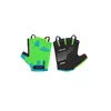 Перчатки детские GREY'S с коротким пальцем, гелевые вставки, цвет Зеленый/Черный, разм 16 (100шт/уп)