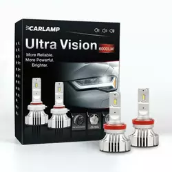 Светодиодные автолампы H11 CARLAMP Ultra Vision Led для авто 5000 Lm 6500 K (UV11)