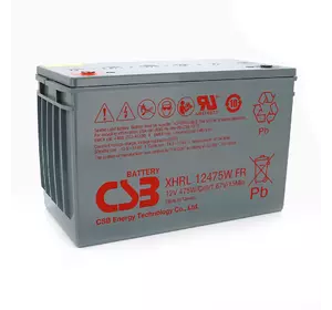 Акумуляторна батарея CSB XHRL12475W, 12V 118.8Ah (343х213х170мм)