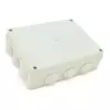 Коробка розподільна зовнішня PIPO Р110 255х200х80мм; IP55; пластик; (РР) 12 гермовводів; біла; Q11