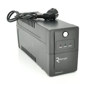 ДБЖ Ritar RTP800 (480W) Proxima-L, LED, AVR, 4st, 2xSCHUKO socket, 1x12V9Ah, plastik Case. NEW!