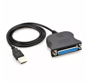 Кабель / перехідник USB LPT IEEE 1284 25 pin, 1.5m, Blister