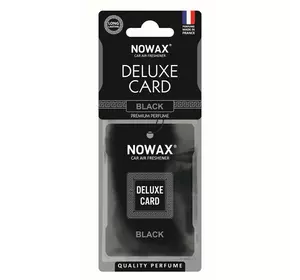 Ароматизатор целлюлозный 6 г Nowax Delux Card Black (NX07733)