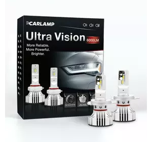 Светодиодные автолампы H4 CARLAMP Ultra Vision Led для авто 5000 Lm 6500 K (UV4)