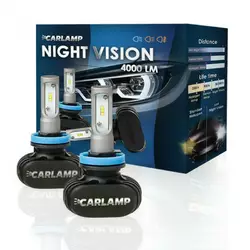 Светодиодные автолампы H3 CARLAMP Night Vision Led для авто 4000 Lm 5000 K (NVH3)