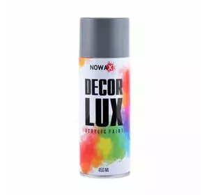 Акриловая краска глянцевая темно серая NOWAX Decor Lux (7031) 450мл