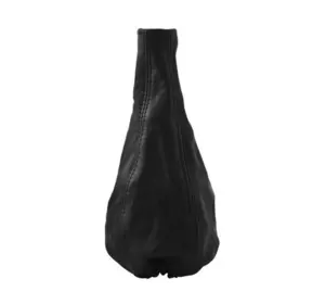 Чехол на КПП Carlife кожаный черного цвета на ВАЗ 2101-2107 (GS02)