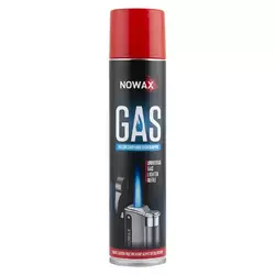 Газ для заправки всіх типів багаторазових запальничок ʺGASʺ, TM NOWAX, 300 мл (12шт/уп)