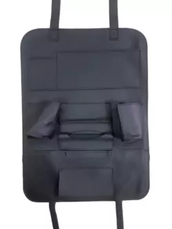 Органайзер в машину кожа на спинку сиденья черный (BA201317BL)