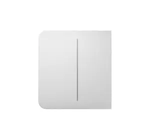 Бічна кнопка для двоклавішного вимикача Ajax SideButton (2-gang) white