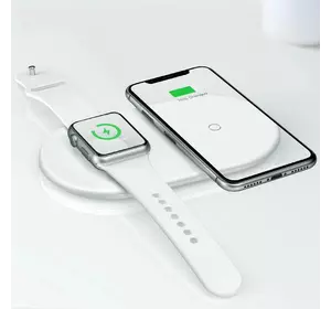 Беспроводная зарядка 7.5-10 W Baseus iPhone (Android) и Apple Watch Type-C (WX2IN1P20-02)