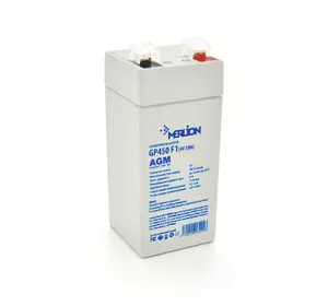 Акумуляторная батаре MERLION AGM GP450F1 4 V 5 Ah ( 47 x 47 x 100 (105 ) ) Q30