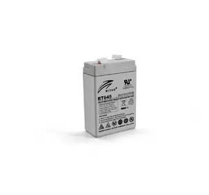 Акумуляторна батарея AGM RITAR RT645, Black Case, 6V 4.5Ah ( 70х47х99 (105) ) Q20