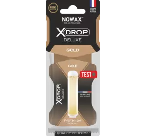 Ароматизатор целюлозний з капсулою Nowax серія X Drop Delux - Gold (25шт/ящ)