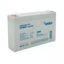 Акумуляторна батарея MERLION AGM GP660F1 6V 6Ah (150 x 35 x 90 (100)) White Q10