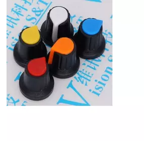 Ручка AG2 для багатооборотних прецезіонних  дротяних потенціометрів WH148, Yellow, 100шт в упаковці, ціна за штуку