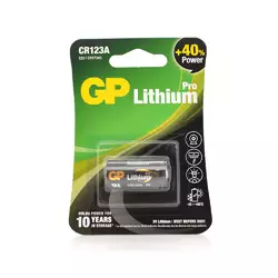 Батарейка літієва GP CR123A-2U1, 1 шт у блістері ціна за блістер
