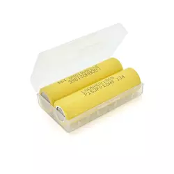Акумулятор 18650 Li-Ion LG LGDBHE21865, 2500mAh, 20A, 4.2 / 3.6 / 2.5V,  Yellow, PVC BOX, 2 шт. в упаковці, ціна за 1 шт