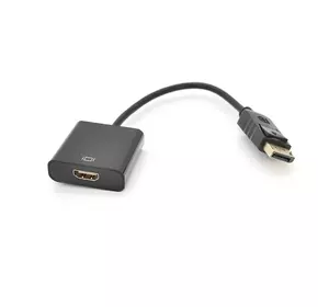 Конвертер Display Port (тато) на HDMI (мама) 30cm, Black, 1080p, Пакет