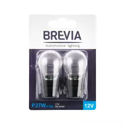 Brevia P27W 12V 27W W2.5x16d blister 2 шт