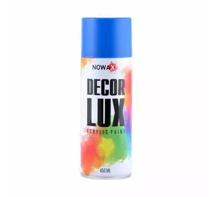 Акриловая краска глянцевая синяя NOWAX Decor Lux (5017) 450мл