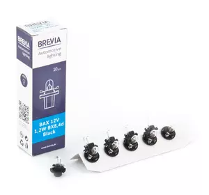 Галогенная лампа BREVIA BX8.4d BAX Black 12V 1.2W 12324C
