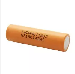 Акумулятор 18650 Li-Ion LG INR18650 ME1 (LGDAME11865), 2100mAh, 4.2A, 4.2 / 3.65 / 2.8V, Orange, 2 шт. в упаковці, ціна за 1 шт