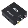 Конвертер VEGGIEG HV-01 Mini, HDMI to AV, ВХІД 3RCA(мама) на ВИХІД HDMI(мама), Black, Box