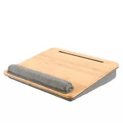 Підставка під ноутбук,бамбук+тканина, 420х340мм.