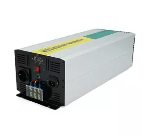 Інвертор напруги RITAR RSCU-4000, 12V/220V, 4000W з правильною синусоїдою, вбудований зарядний пристрій, 1xShuko, 1xUSB, клемні колодки, BOX, Q2
