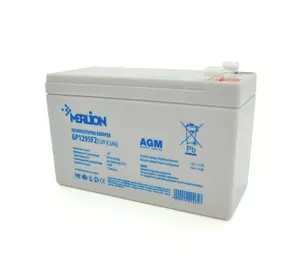 Акумуляторна батарея MERLION AGM GP1295F2 12 V 9,5 Ah (150 x 65 x 95 (100)) White Q10/420