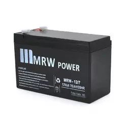 Акумуляторна батарея Mervesan MRW-12/7L 12 V 7Ah ( 150 x 65 x 95 (100) ) BLACK (1.65kg) Q8/672