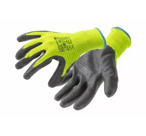 VECHTE Перчатки рабочие с нитриловым покрытием гофрированные размер 10 (12 пар) (HT5K761-10)