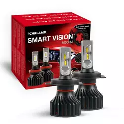Светодиодные автолампы H4 Carlamp Smart Vision Led для авто 8000Lm 6500K (SM4)