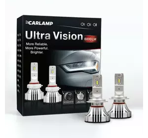 Светодиодные автолампы H7 CARLAMP Ultra Vision Led для авто 5000 Lm 6500 K (UV7)