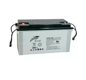 Акумуляторна батарея GEL RITAR DG12-120, Gray Case, 12V 120.0Ah (407 х 177 х 225) Q1/36