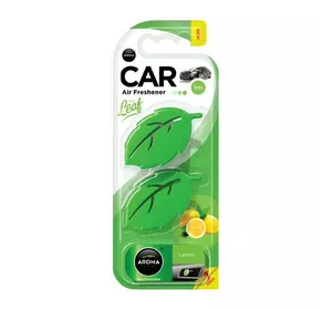 Ароматизатор на дефлектор Aroma Car Leaf 3D Mini Lemon Лимон (83134)