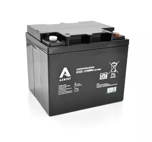 Аккумулятор AZBIST Super GEL ASGEL-12400M6, Black Case, 12V 40.0Ah (196 x165 x 173) Q1