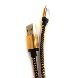 Кабель RG USB-Lightning 1 м 3 А в тканевой оплетке (26140)