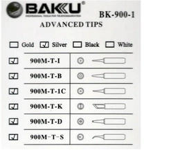 Жало для паяльника  BAKKU BK-900M-T-D,silver