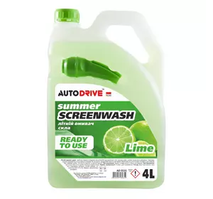 Омивач скла літній, Auto Drive Summer Screen Wash Lime 4Л.