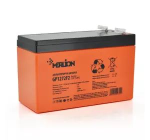 Акумуляторна батарея MERLION AGM GP1272F2 PREMIUM 12 V 7,2 Ah ( 150 x 65 x 95 (100) ) Orange Q10/420
