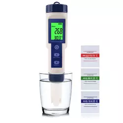 Аналізатор якості води ТДС/РН/Ес/SALT/Темп 5-в-1 EZ-9909A