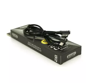 Кабель iKAKU KSC-028 JINDIAN charging data cable for micro, Black, довжина 1м, 2.4A, BOX