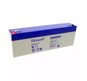Акумуляторна батарея Ultracell UL2.6-12 AGM 12V 2,6Ah  (178 x 35 x 60) White Q10